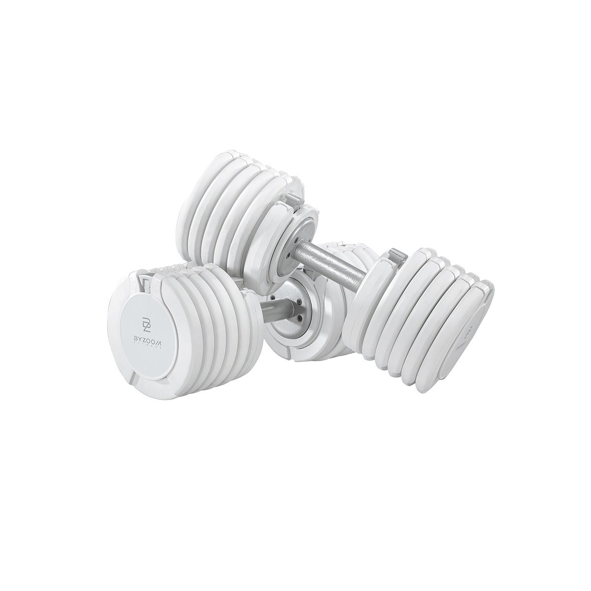 BYZOOM PureSeries 可変式ダンベル 25kg ホワイト 2個